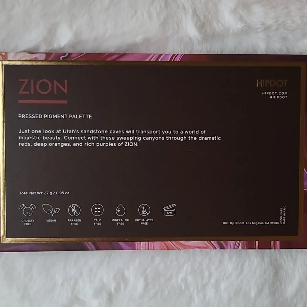 Hipdot Zion Eyeshadow Palette- NIB